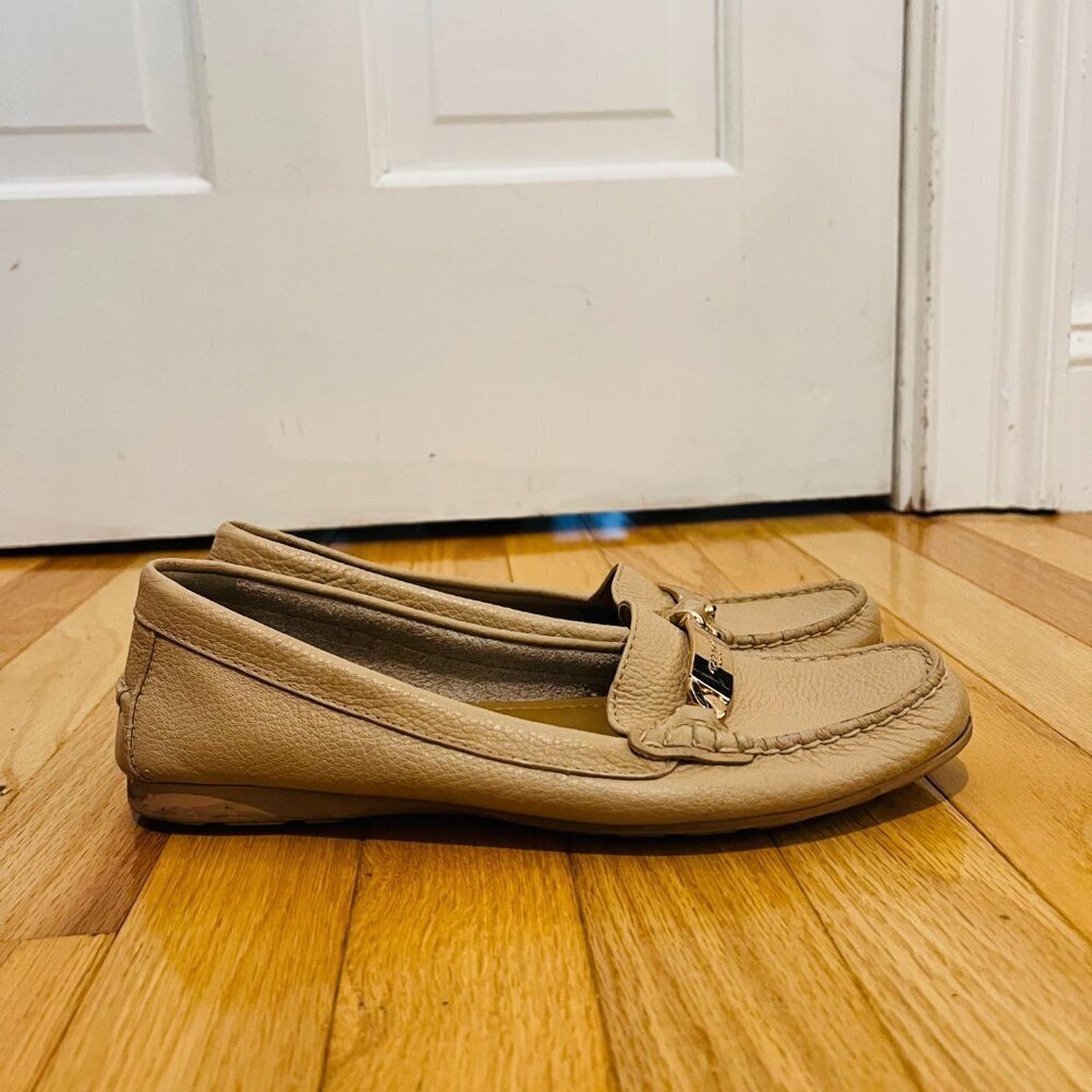 Coach Marley Beige Driver Moccasin Loafers Women's Size 8 B - Picture 6 of 16